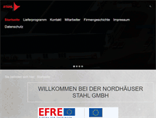 Tablet Screenshot of nordhaeuser-stahl.de